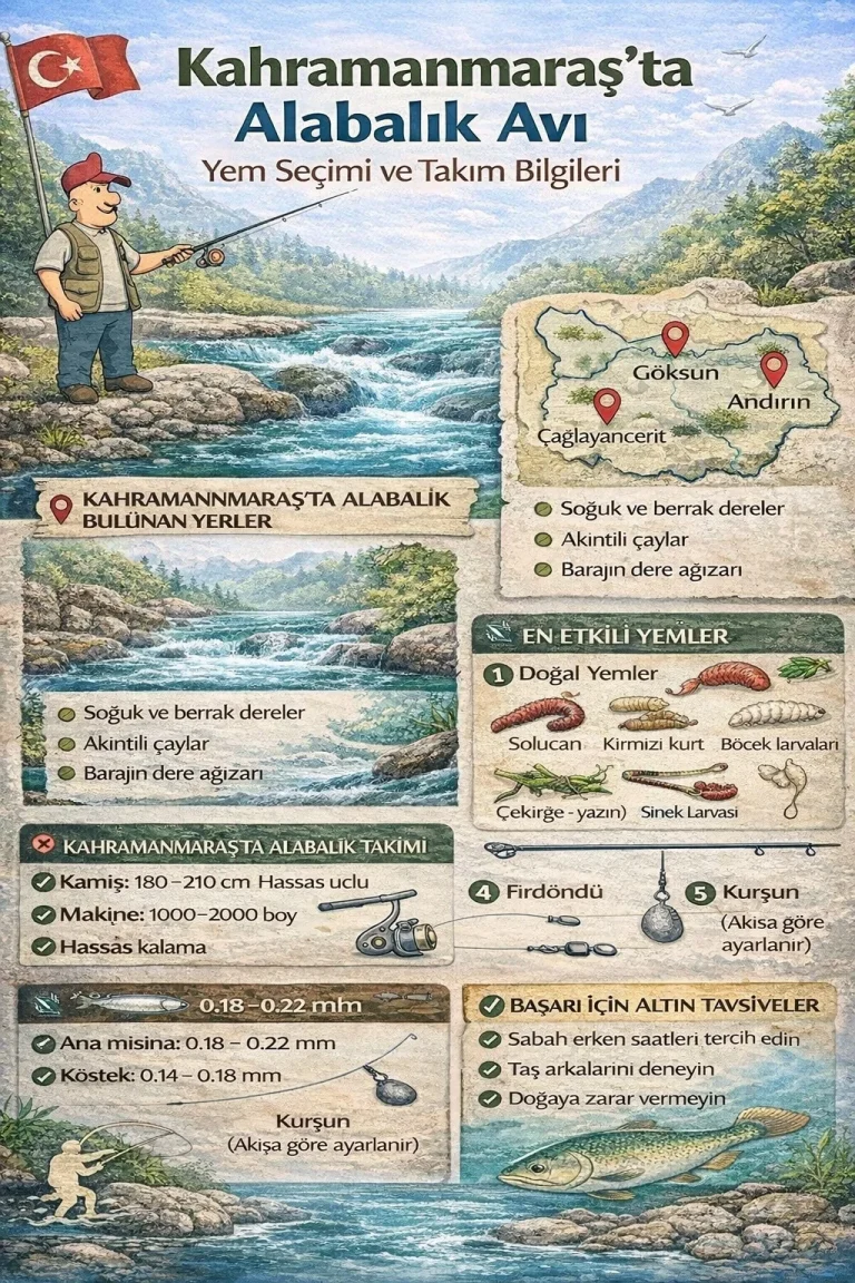 Kahramanmaraş’ta Alabalık Avı